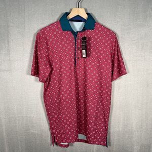 Greyson Polo Golf Shirt Men's Size Small Night Fly Bittersweet Stretch Pink NEW